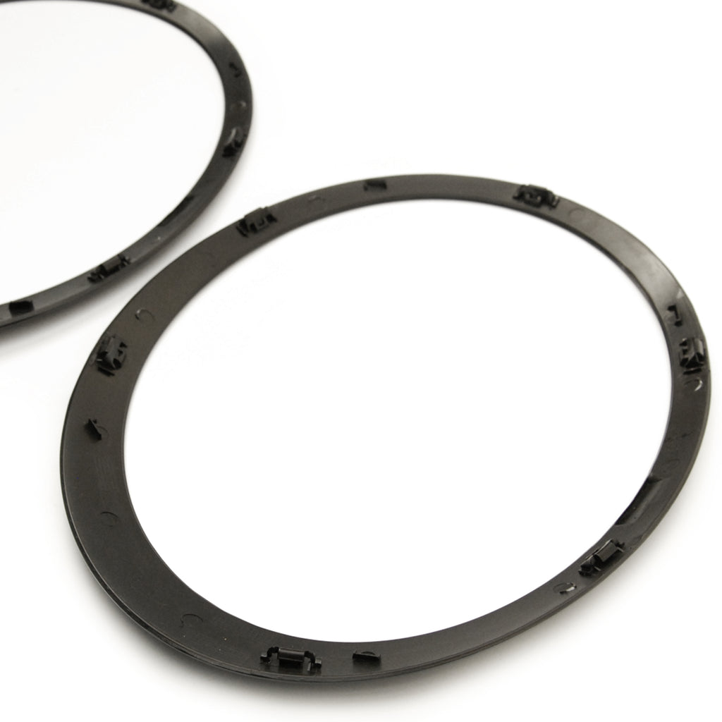 Gloss Black Front Headlight Surrounds Covers for Mini R55 R56 R57 R58
