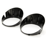 Gloss Black Front Bumper Fog Light Surrounds for Mini R55 R56 R57 R58 R59 LCI