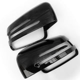 Pair of Gloss Black Door Wing Mirror Covers Caps Casings for Mercedes A C E Class