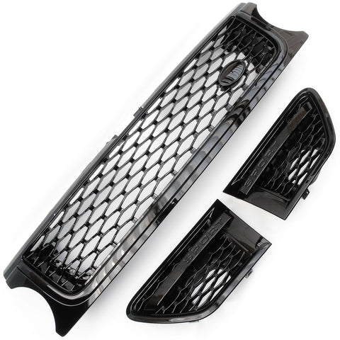 Range Rover Sport 2010 - 2013 Autobiography All Black Front Grille and Vents Kit