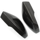 Skoda Octavia mk3 Gloss Carbon Fibre Black Door Wing Mirror Covers Caps Pair