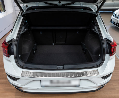 Protector Parachoques Trasero Para VW T-ROC 2017-2024 – Fibra De Carbono Antiarañazos, Fácil Instalación, Cubre Golpes Y Rayones