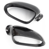 VW Golf mk5 Carbon Fibre Effect Black Door Wing Mirror Covers Caps