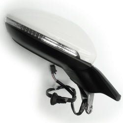 Complete Door Wing Mirror Right Side Pure White to Fit VW Golf mk7