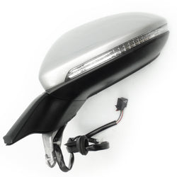 Complete Door Wing Mirror Left Side Reflex Silver to Fit VW Golf mk7