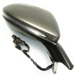 Complete Door Wing Mirror Right Side Limestone Grey to Fit VW Golf mk7