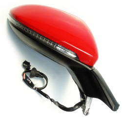 Complete Door Wing Mirror Right Side Tornado Red to Fit VW Golf mk7