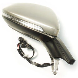 Complete Door Wing Mirror Right Side Tungsten Silver to Fit VW Golf mk7