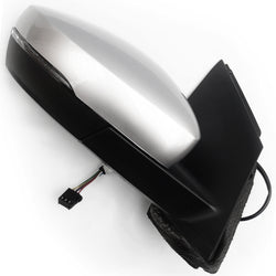 VW Polo 6r mk5 Full Complete Wing Mirror Right Drivers Side Reflex Silver LA7W