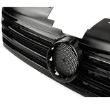 VW Passat B7 2010-14 All Gloss Black Front Bumper Grilles & Fog Kit