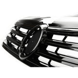 VW Passat B7 2010-14 All Gloss Black Front Upper Main Bumper Grille