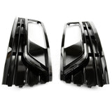 VW Passat B7 2010-14 All Gloss Black Front Bumper Grilles & Fog Kit