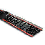 VW Polo 6R 2009 - 2012 Honeycomb Mesh Red and Black Front Radiator Grille
