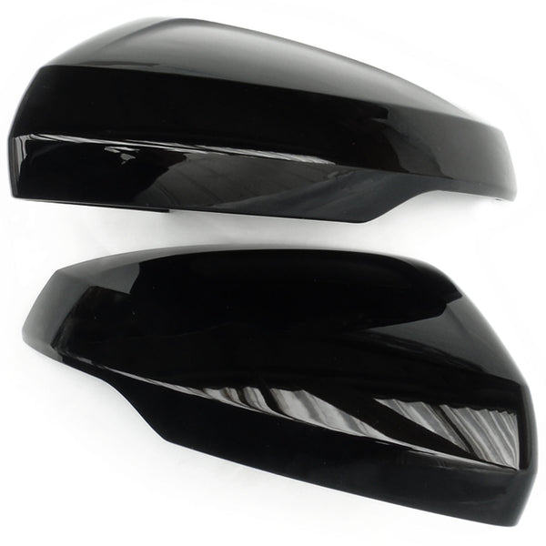 VW Polo mk6 2018 Gloss Black Door Wing Mirror Covers Caps Pair 2018 - 2025