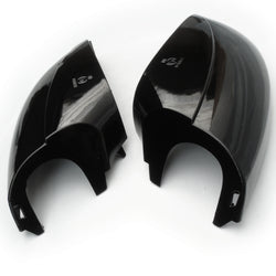 VW T5 T6 Transporter Gloss Black Lower Wing Mirror Covers Caps Trims Pair