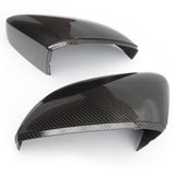 VW Polo mk5 6r Black Carbon Fibre Effect Door Wing Mirror Covers Caps