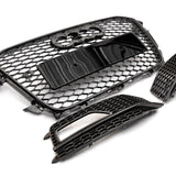 Audi A4 S-Line S4 - RS4 Style Honeycomb Front Grille & Fog Covers B8.5