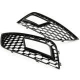 Audi A4 B8.5 2012-15 Honeycomb Mesh RS4 Style Front Bumper Grilles
