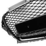 RS3 Style Honeycomb Black Front Grille to fit Audi A3 8v 2013-2016