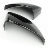 Audi A3 Metallic Black Door Wing Mirror Covers Caps Pair Left & Right Side