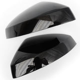 Audi A3 Metallic Black Door Wing Mirror Covers Caps Pair Left & Right Side