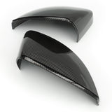 Audi A3 8v Carbon Fibre Effect Black Door Wing Mirror Covers Caps