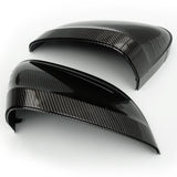 Audi A4 and A5 Carbon Fibre Effect Black Door Wing Mirror Covers Caps