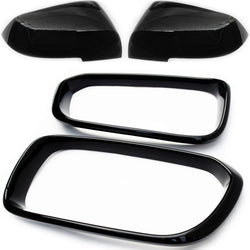BMW 1 Series Gloss Black Wing Mirror Caps & Front Grille Covers