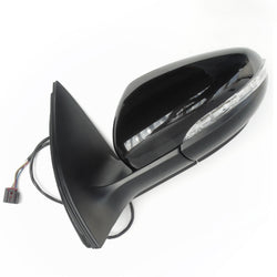 VW Golf mk6 Metallic Deep Black Pearl Full Complete Door Wing Mirror Left Passenger Side