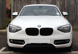 BMW 1 Series F20 F21 2012-14 Gloss Black Front Grilles Surrounds Covers
