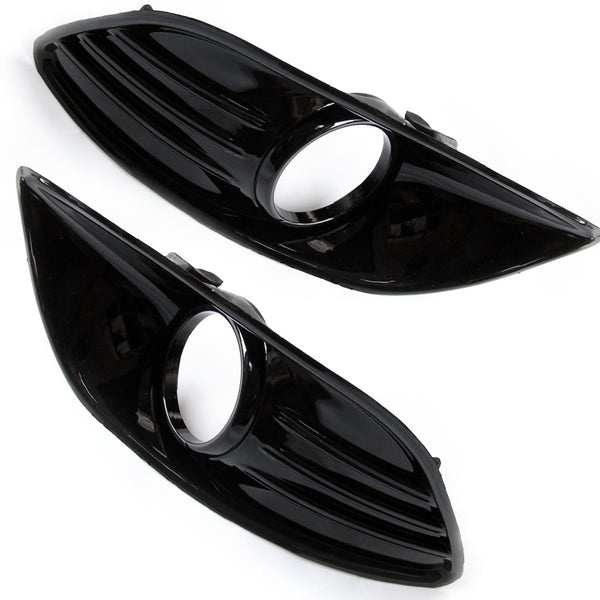UNDERGROUND PARTS Gloss Black Fog Light Surrounds For Ford Focus MK3.5 ST 2015-2017