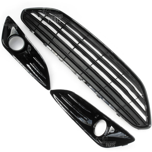 Ford Fiesta mk7 Facelift 2013-2017 All Black Front Grilles