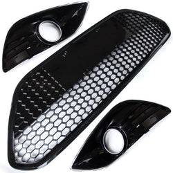 Ford Focus mk2.5 ST RS Style Gloss Black Honeycomb Bumper Grilles