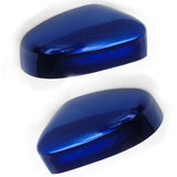 Ford Focus Door Wing Mirror Covers Pair Left & Right Deep Impact Blue