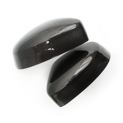 Ford Focus mk2 mk3 Carbon Fibre Effect Black Door Mirror Covers Caps Pair