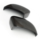 Ford Focus mk2 mk3 Carbon Fibre Effect Black Door Mirror Covers Caps Pair