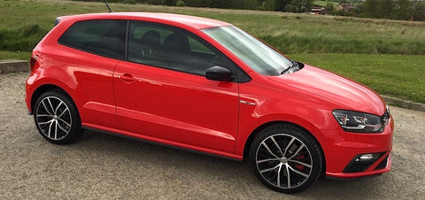 VW Polo 6R 2009 - 2017 Gloss Black Wing Mirror Covers Caps