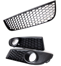 VW Polo 2005 - 2009 mk4 Facelift 9n3 GTI Honeycomb Mesh Front Grilles