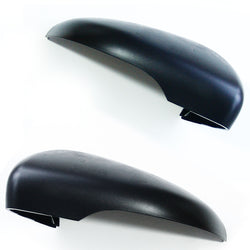 VW Golf mk6 Door Wing Mirror Covers Caps Casings Left & Right Sides pair Black plastic