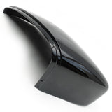 VW Passat b7 Deep Black Wing Mirror Cover Cap Left Passenger Side