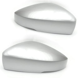 VW Polo 6r 6c Reflex Silver Wing Mirror Covers Caps Left & Right