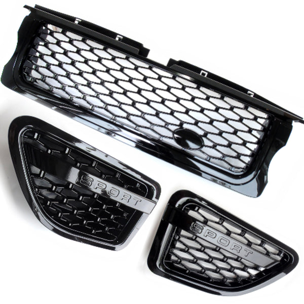 Range Rover Sport 05-09 Autobiography Facelift Style Grilles All Black