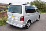 A Reflex Silver Rear Bumper Protector to fit VW T6 Transporter Caravelle Tailgate model