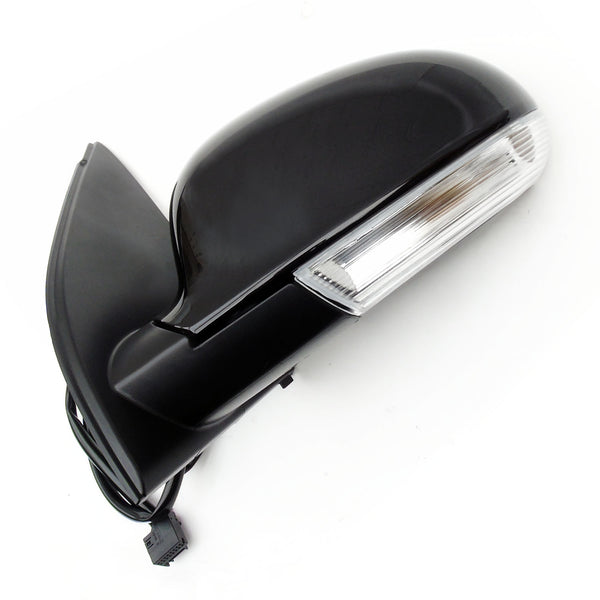 VW Golf mk5 Complete Full Door Wing Mirror Left Passenger Side Metallic Black