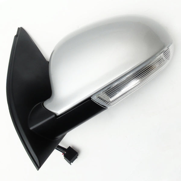 VW Golf mk5 Complete Full Door Wing Mirror Left Passenger Side Reflex Silver