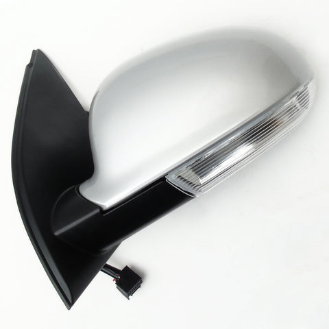 VW Golf mk5 Complete Full Door Wing Mirror Left Passenger Side Reflex Silver