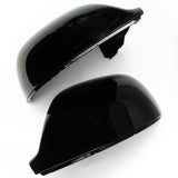 VW T5 T6 Pair of Gloss Black Door Wing Mirror Covers Caps Housings